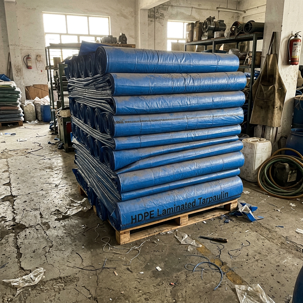 HDPE Tarpaulins — Cross-laminated HDPE for agriculture, transport & general cover.