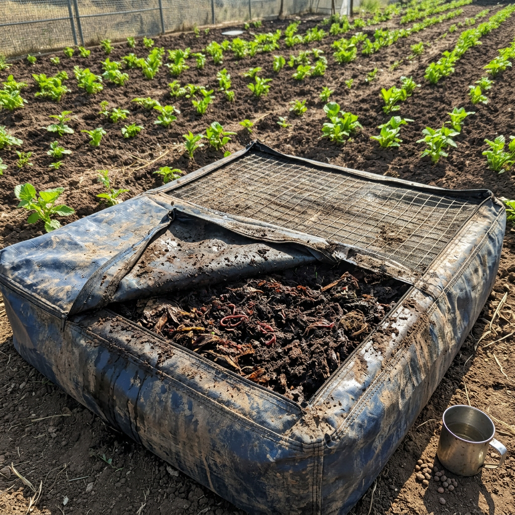 Vermibed & Mulching Covers — UV-stabilised HDPE covers for vermicompost beds & silage.
